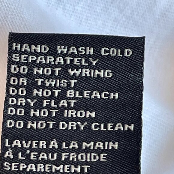 Buffalo David Bitton Men's Long Sleeve Tee White with Black Faux Leather Stripes - Picture 9 of 11